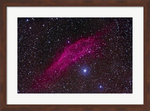 Framed California Nebula in Perseus Print