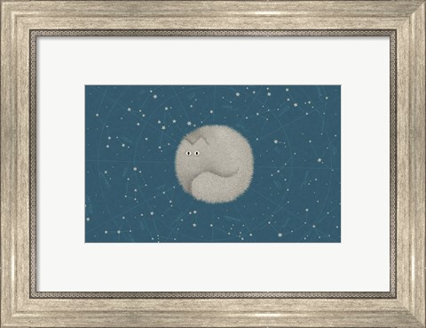 Framed Celestial Cat, Lightness Print