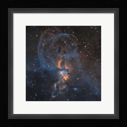Framed Emission Nebula NGC 3576 in Sagittarius Print