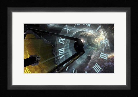 Framed Editorial Art For the James Webb Space Telescope Print