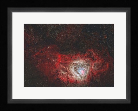 Framed Lagoon Nebula Print
