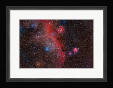 Framed Seagull Nebula, Ic 2177 Print