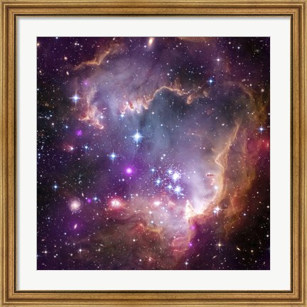 Framed Young Stars in the Small Magellanic Cloud Print