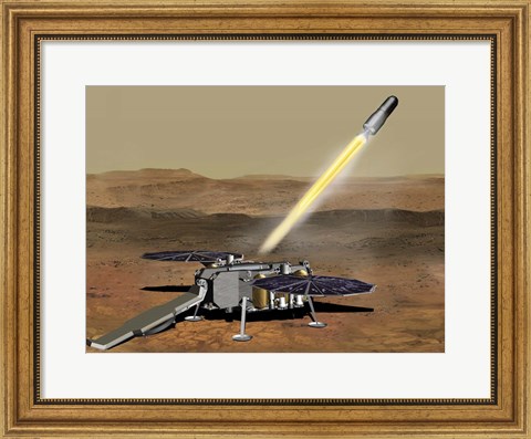 Framed How the Mars Ascent Vehicle Could Be Launched From the Surface of Mars Print