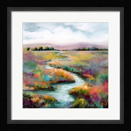 Framed Meandering Stream Print