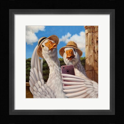 Framed Duck Face Print