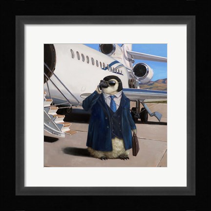 Framed VIP - Very Important Penguin Print