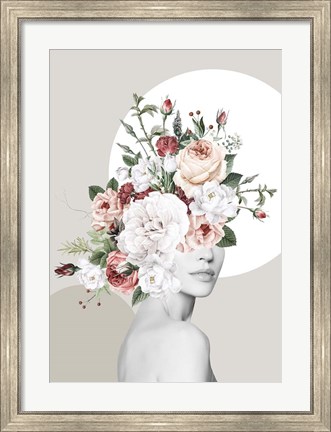 Framed Flower Hat I Print