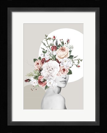 Framed Flower Hat I Print