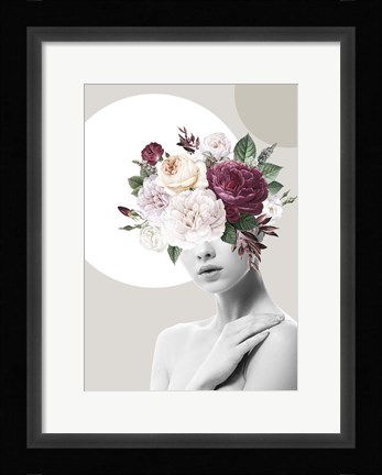 Framed Flower Hat II Print