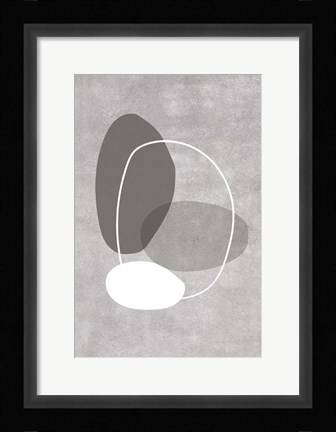 Framed Four Ovals Print
