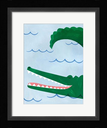 Framed Alligator Print