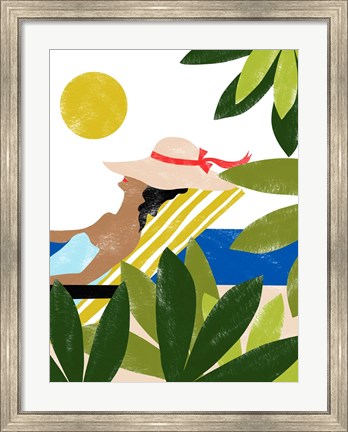 Framed Sunbathing Print