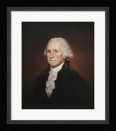 Framed President George Washington Print
