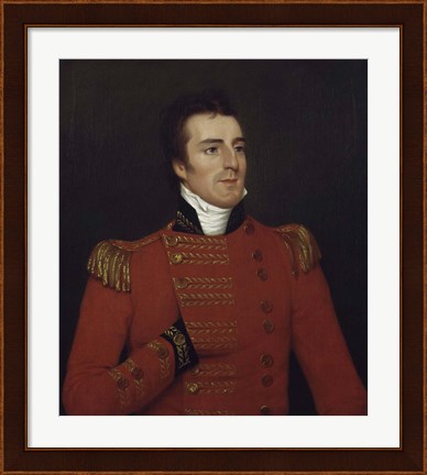 Framed Arthur Wellesley, Duke of Wellington, as a Major General in 1804 Print