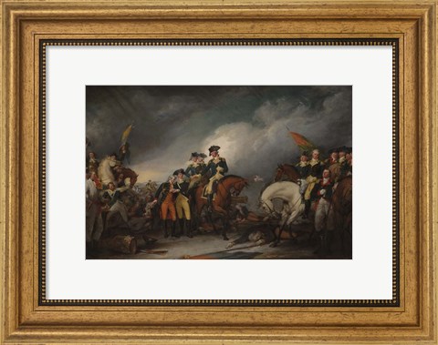 Framed Capture of the Hessians at Trenton, December 26, 1776 Print