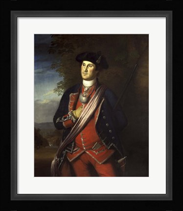 Framed George Washington as a Colonel during The French and Indian War Print