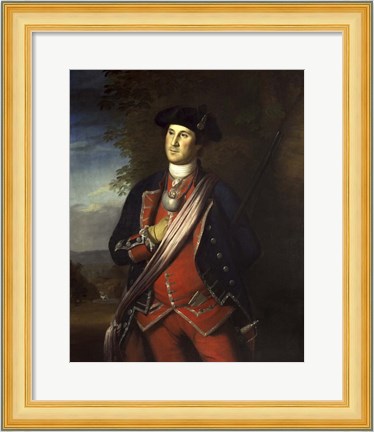 Framed George Washington as a Colonel during The French and Indian War Print