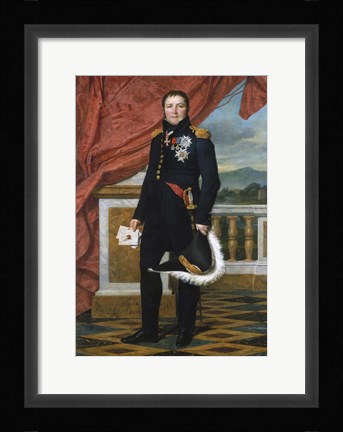 Framed French General and Statesman Etienne Maurice Gerard Print