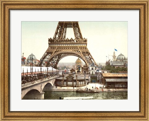 Framed Eiffel Tower during the Exposition Universelle, 1900 Print