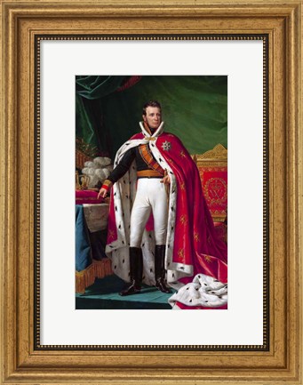 Framed Portrait King William I of the Netherlands Print