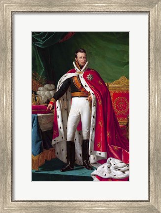 Framed Portrait King William I of the Netherlands Print