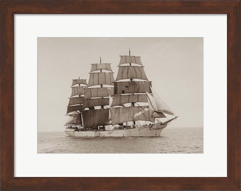 Framed Retro Designed ship GD Kennedy Print