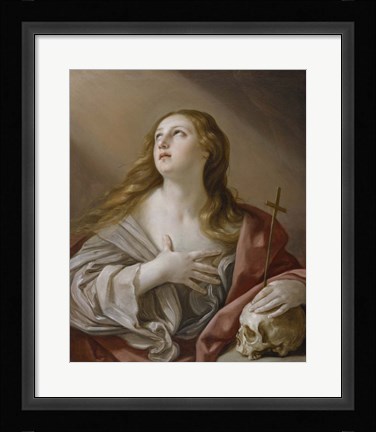 Framed Mary Magdalene Gazing towards Heaven Print
