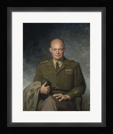 Framed Dwight D Eisenhower, 34th US President Print
