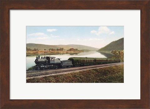 Framed Black Diamond Express Train Print