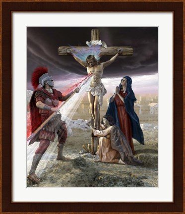 Framed Jesus on the Cross Print