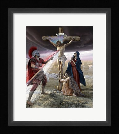 Framed Jesus on the Cross Print
