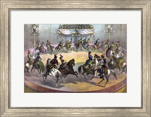 Framed Circus Grand Finale, circa 1872 Print