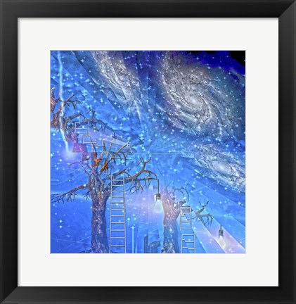 Framed Imagination Abstract Print