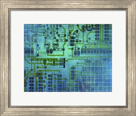 Framed Printed Circuit Technology Print