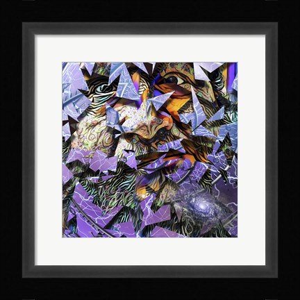 Framed Man's Face Print