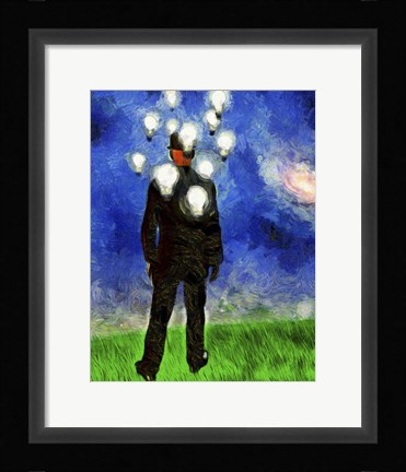 Framed Entrepreneur in Suit Print