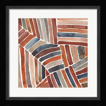 Framed Furrow II Print