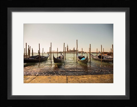 Framed Venice Gondolas Print