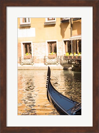 Framed Gondola Reflections Print