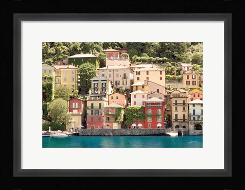 Framed Lake Como Village II Print