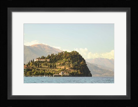 Framed Lake Como Headland Print