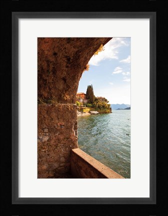 Framed Lake Como Archway Print