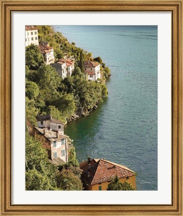 Framed Above Lake Como Print
