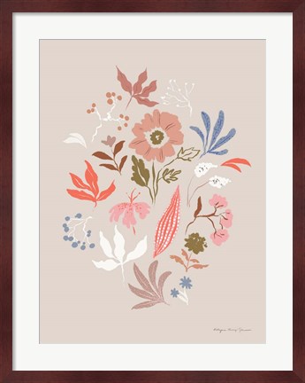 Framed Fleurette I Print