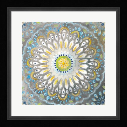 Framed Rosette Mandala Print
