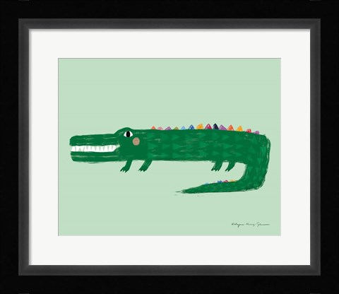 Framed Crocodile Print