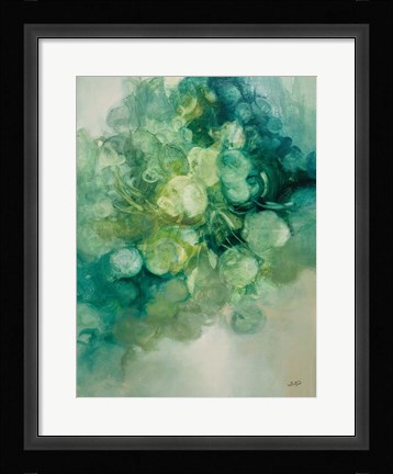 Framed Emerald Pilea I Print