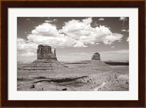 Framed Monument Valley IV Sepia Print