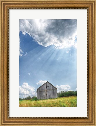 Framed Barn Rays Print